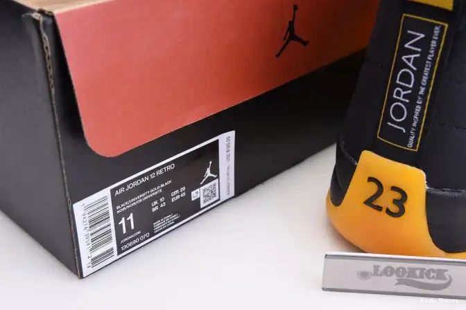 Kick Theory Retro 130690-070 Jordan Gold University Black 12 Air 0531